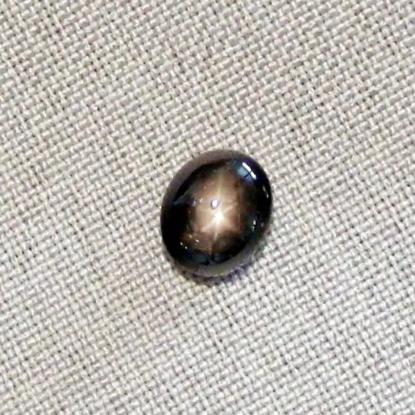 5,56 ct schwarzer Sternsaphir Edelstein Cabochon-Schliff