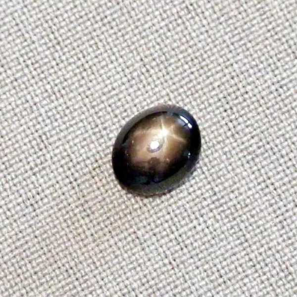 5,16 ct schwarzer Sternsaphir Edelstein Cabochon-Schliff