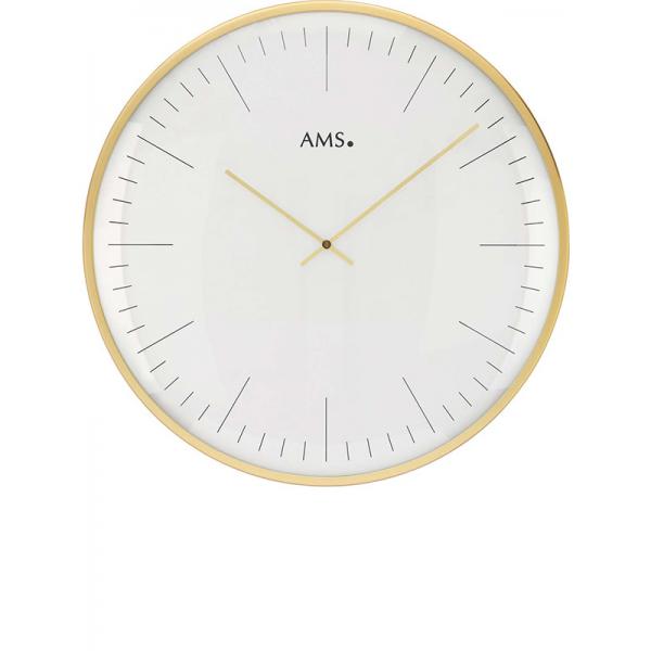 ams bauhaus quartzwanduhr gold gross