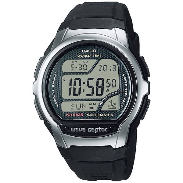 casio digital funkuhr lcd wave ceptor 5 schwarz