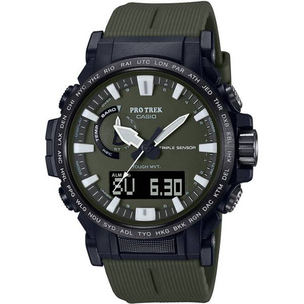 casio pro trek funk solar alti baro thermo kompass oliv 1