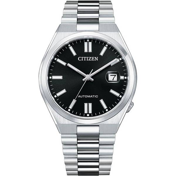 citizen tsuyosa retro automatik uhr stahl schwarz