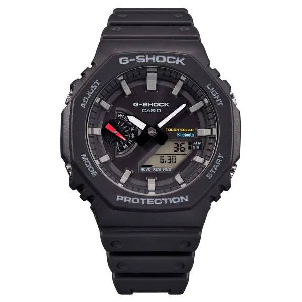 g shock analog digitaluhr casioak carbon core solar schwarz