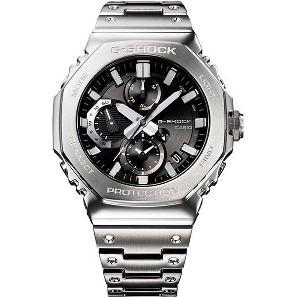 g shock chronograph casioak steel carbon core solar