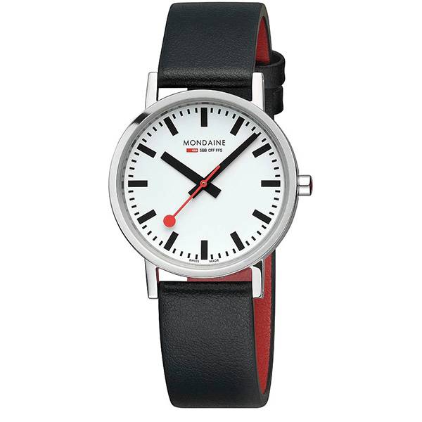 mondaine classic 36 original schweizer bahnhofsuhr matt