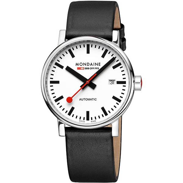 mondaine evo2 40 bahnhofsuhr automatik mit datum