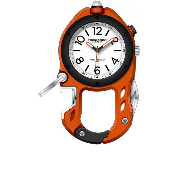 outdoor uhr mit multitool orange