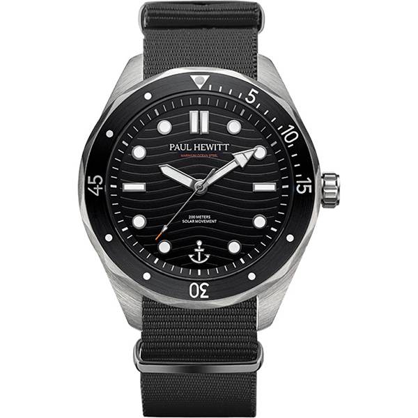 paul hewitt ocean diver solar taucheruhr nato schwarz