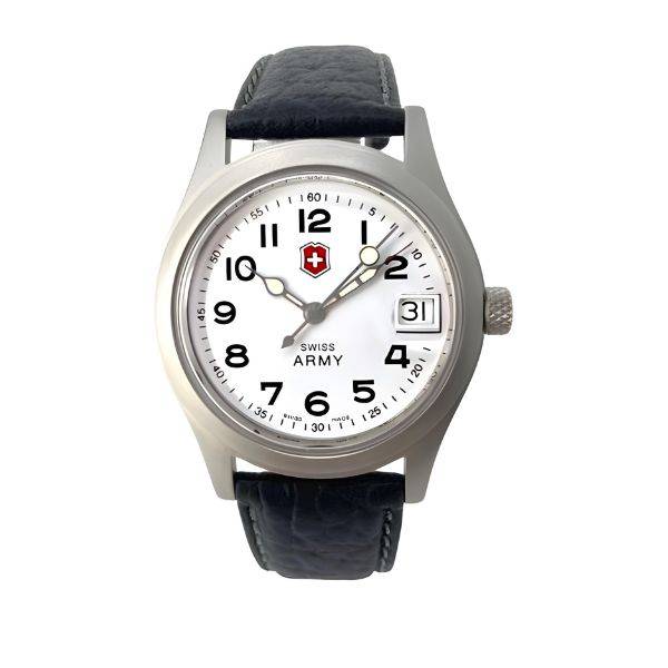 swiss army basic quartzuhr weiss