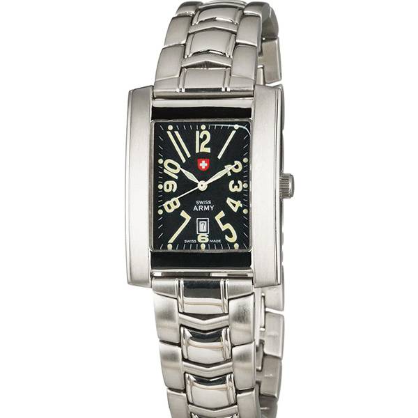 swiss army compagnie quartzuhr schwarz