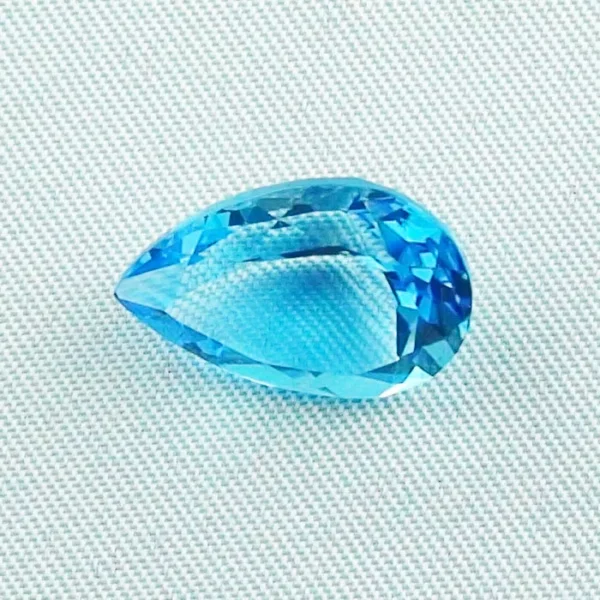 9,15 ct Blautopas Tropfenschliff Swiss Blue Edelstein Schmuckstein