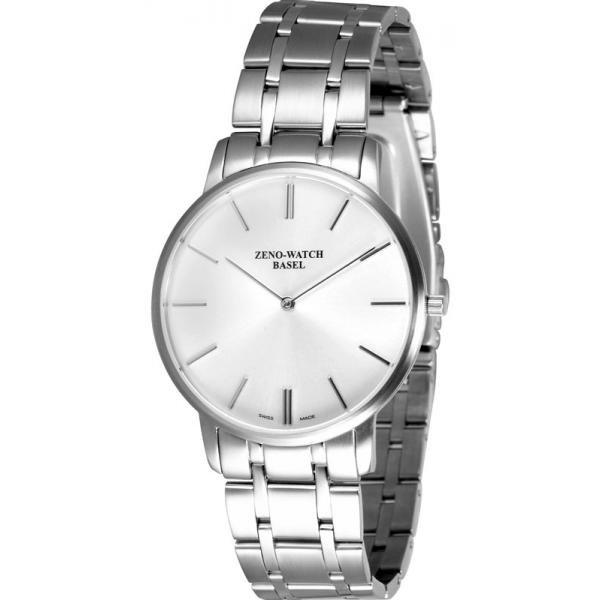 zeno watch basel bauhaus armbanduhr quartz edelstahl silber