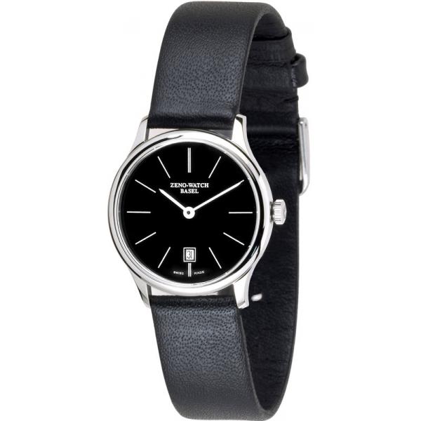 zeno watch basel bauhaus damenuhr quartz schwarz