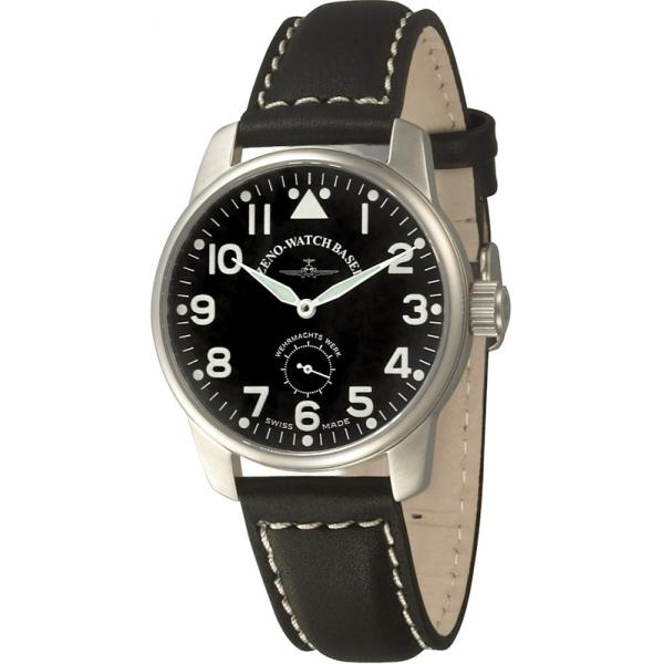 zeno watch basel pilot classic handaufzug fliegeruhr wehrmachts werk