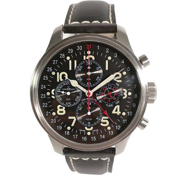 zeno watch basel pilot oversized xl fliegerchronograph mondphase