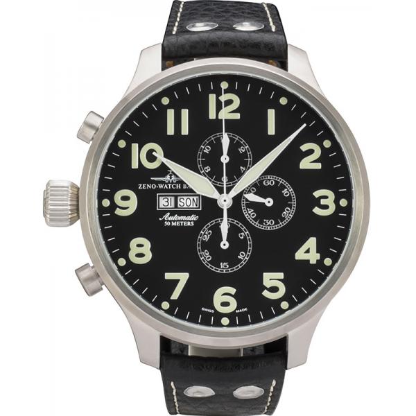 zeno watch basel pilot super oversized xxl automatik chrono