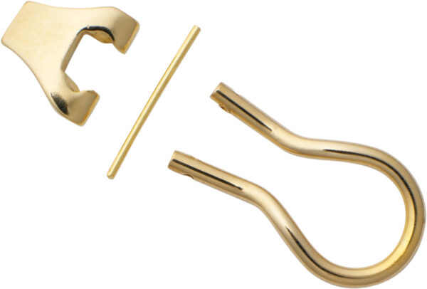 Ohrclip-Mechanik Gold 585/-Gg mit gegossenen Böckchen Höhe 6,50mm Bügellänge 14,50mm