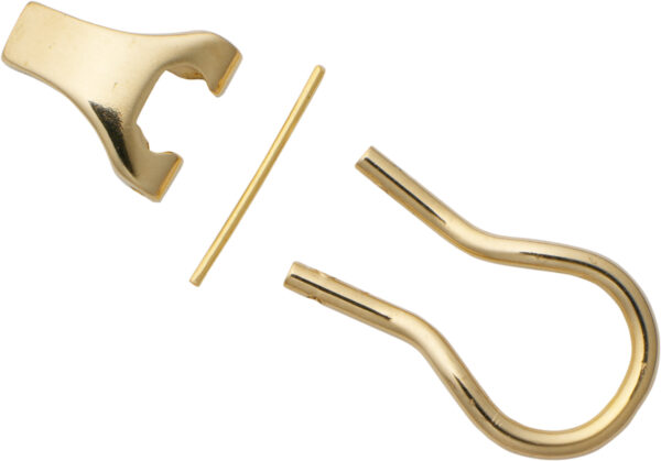 Ohrclip-Mechanik Gold 585/-Gg mit gegossenen Böckchen Höhe 9,00mm Bügellänge 14,50mm