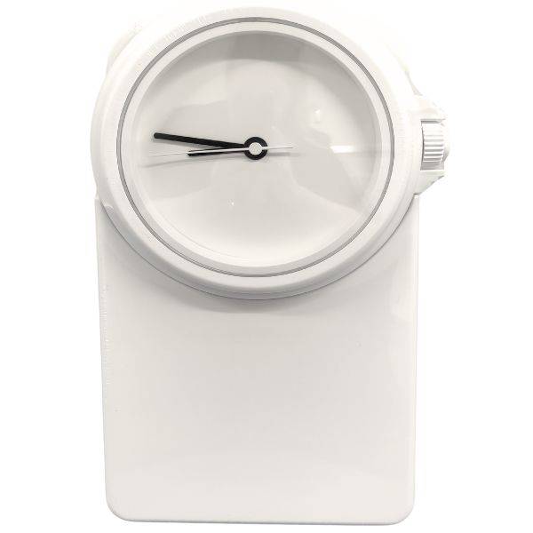 le clip wanduhr mega pure white